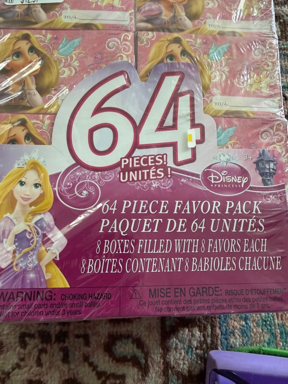 Rapunzel 64-Piece Favor Pack - Pink